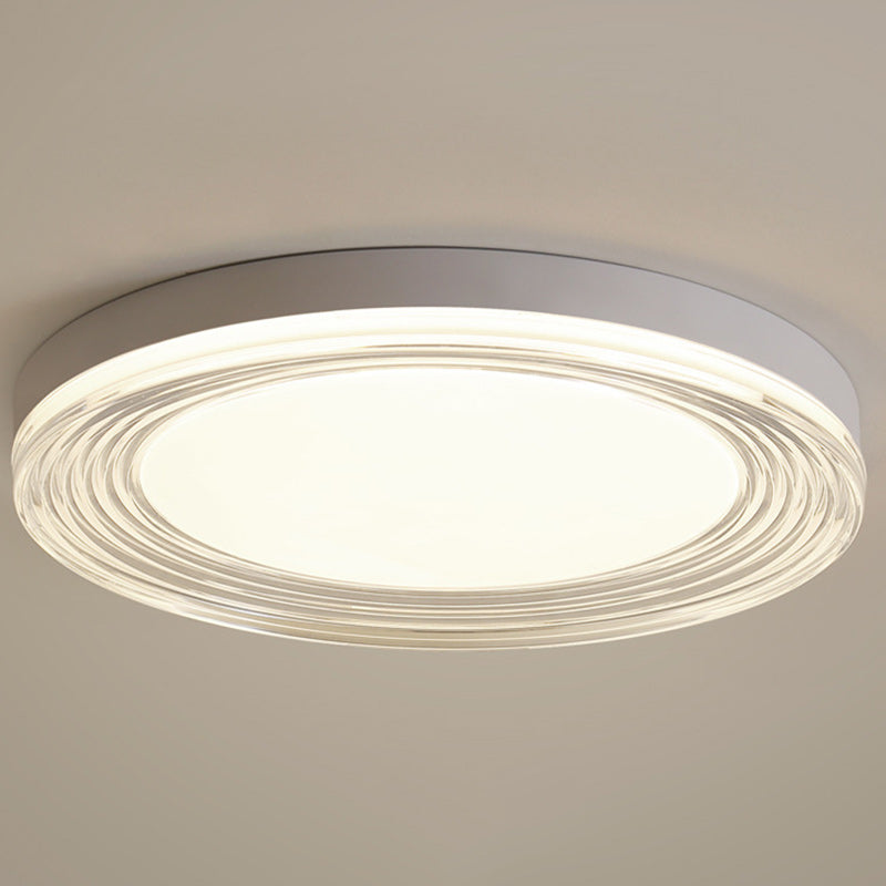 Lumière de plafond LED encastrée ronde en acrylique ABS minimaliste moderne pour salon 