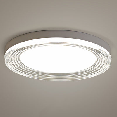 Lumière de plafond LED encastrée ronde en acrylique ABS minimaliste moderne pour salon 