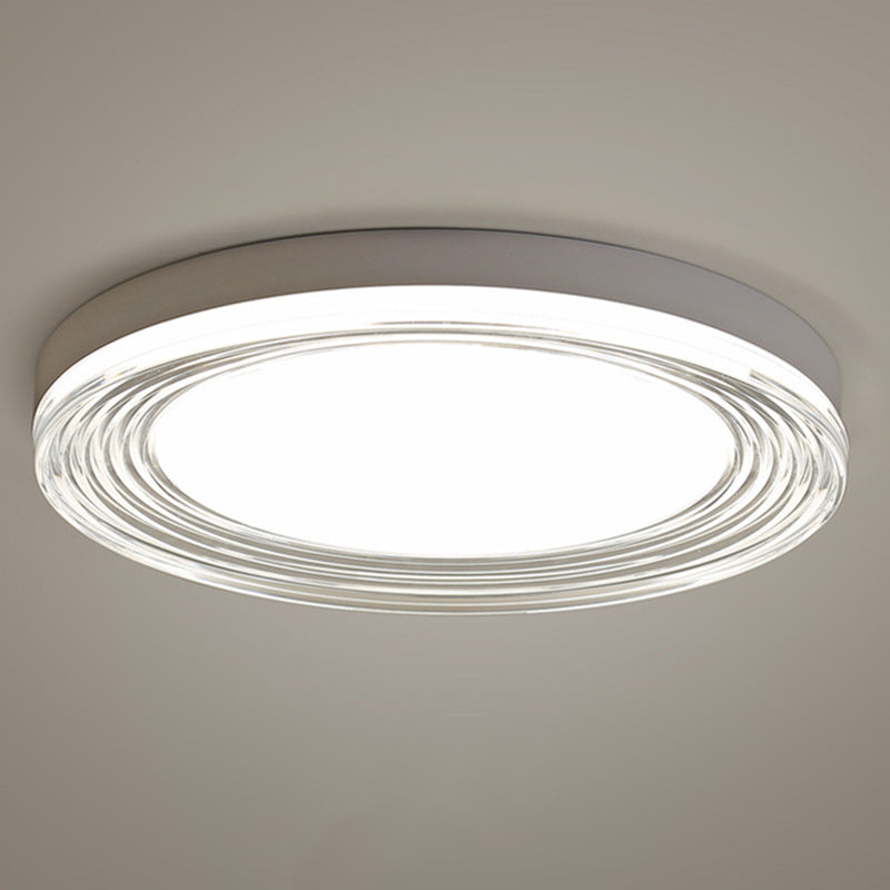 Lumière de plafond LED encastrée ronde en acrylique ABS minimaliste moderne pour salon 