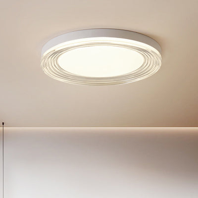 Lumière de plafond LED encastrée ronde en acrylique ABS minimaliste moderne pour salon 