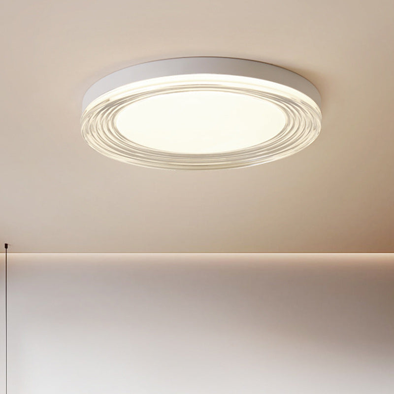Lumière de plafond LED encastrée ronde en acrylique ABS minimaliste moderne pour salon 