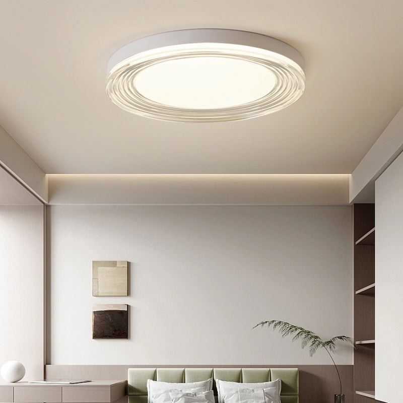 Lumière de plafond LED encastrée ronde en acrylique ABS minimaliste moderne pour salon 