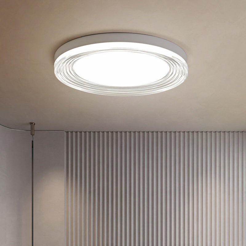 Lumière de plafond LED encastrée ronde en acrylique ABS minimaliste moderne pour salon 