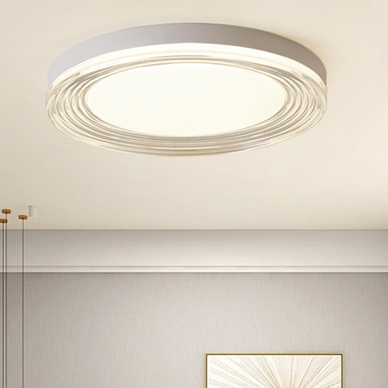 Lumière de plafond LED encastrée ronde en acrylique ABS minimaliste moderne pour salon 