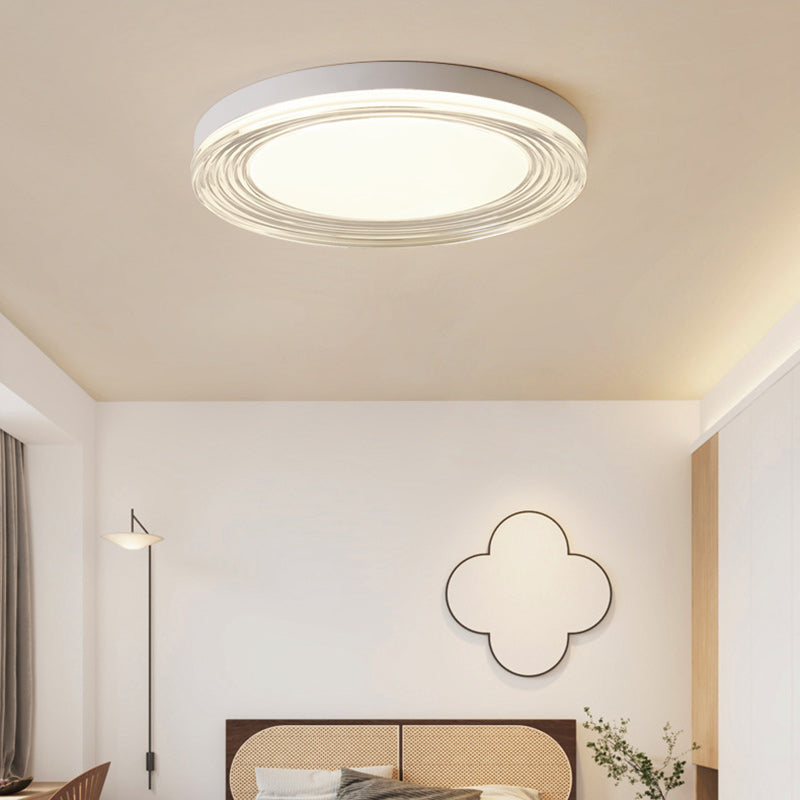 Lumière de plafond LED encastrée ronde en acrylique ABS minimaliste moderne pour salon 