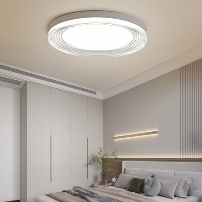 Lumière de plafond LED encastrée ronde en acrylique ABS minimaliste moderne pour salon 