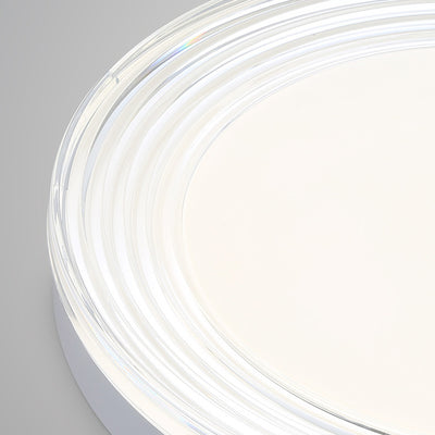 Lumière de plafond LED encastrée ronde en acrylique ABS minimaliste moderne pour salon 