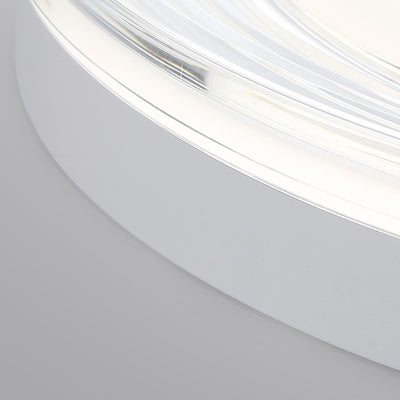 Lumière de plafond LED encastrée ronde en acrylique ABS minimaliste moderne pour salon 
