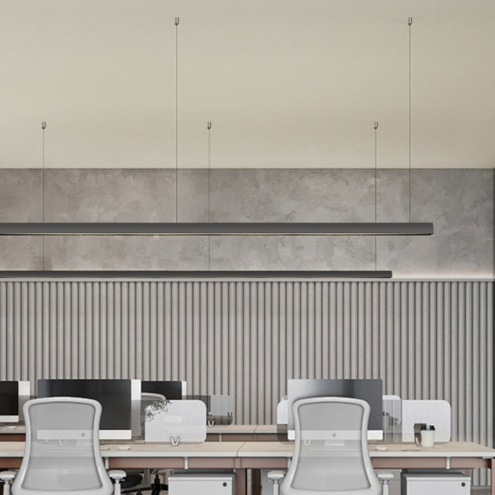 Blendfreies LED-Hängelicht - Moderne schwarze Pendelleuchte für das Home Office 