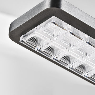 Lumière Pendante Linéaire LED à Spectre Complet pour le Soin des Yeux - Lampe Suspendue Moderne et Dimmable pour Étude d'Enfants et Bureau à Domicile 