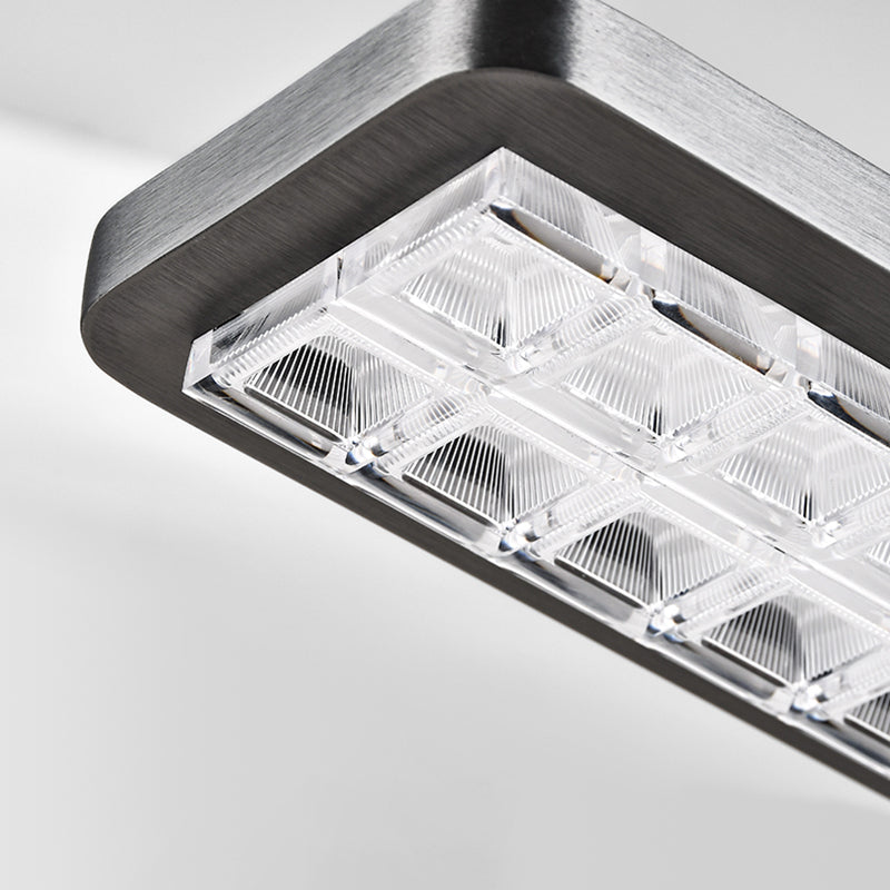 Lumière Pendante Linéaire LED à Spectre Complet pour le Soin des Yeux - Lampe Suspendue Moderne et Dimmable pour Étude d&