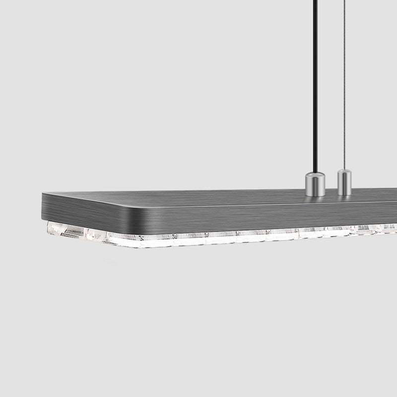 Lumière Pendante Linéaire LED à Spectre Complet pour le Soin des Yeux - Lampe Suspendue Moderne et Dimmable pour Étude d&