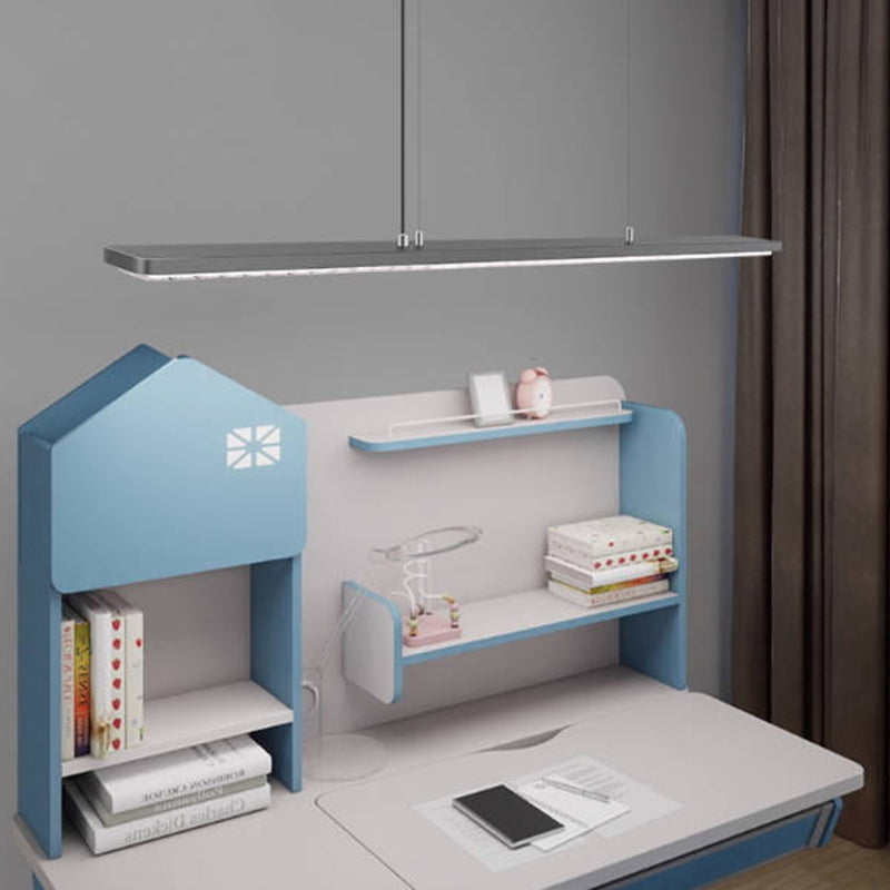 Lumière Pendante Linéaire LED à Spectre Complet pour le Soin des Yeux - Lampe Suspendue Moderne et Dimmable pour Étude d&