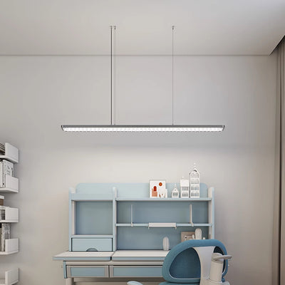 Lumière Pendante Linéaire LED à Spectre Complet pour le Soin des Yeux - Lampe Suspendue Moderne et Dimmable pour Étude d'Enfants et Bureau à Domicile 
