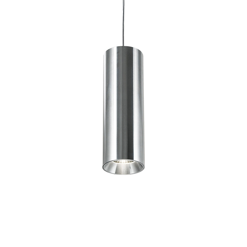 Lámpara colgante cilíndrica LED industrial - Luz de foco colgante ajustable para hogar, oficina y recepción 