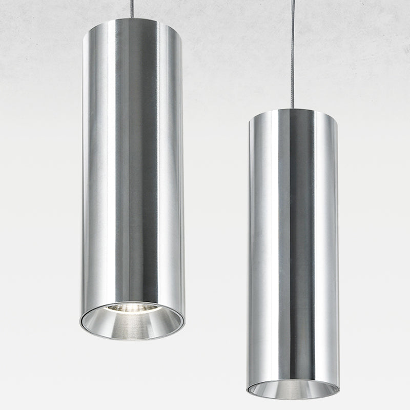 Suspension industrielle à cylindre LED - Spot lumineux suspendu réglable pour maison, bureau et réception 