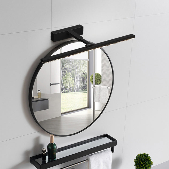 Modern Minimalist Adjustable Aluminum Acrylic Rectangular LED Vanity Light Wall Sconce Lamp For Bathroom