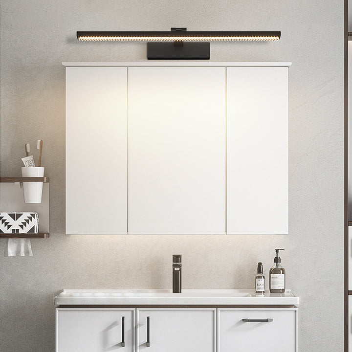 Modern Minimalist Adjustable Aluminum Acrylic Rectangular LED Vanity Light Wall Sconce Lamp For Bathroom