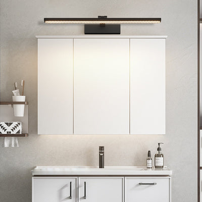 Modern Minimalist Adjustable Aluminum Acrylic Rectangular LED Vanity Light Wall Sconce Lamp For Bathroom