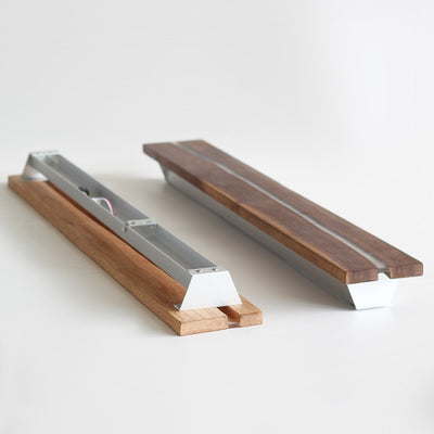 Contemporary Nordic Solid Wood Resin Rectangular LED Wall Sconce Lamp For Living Room