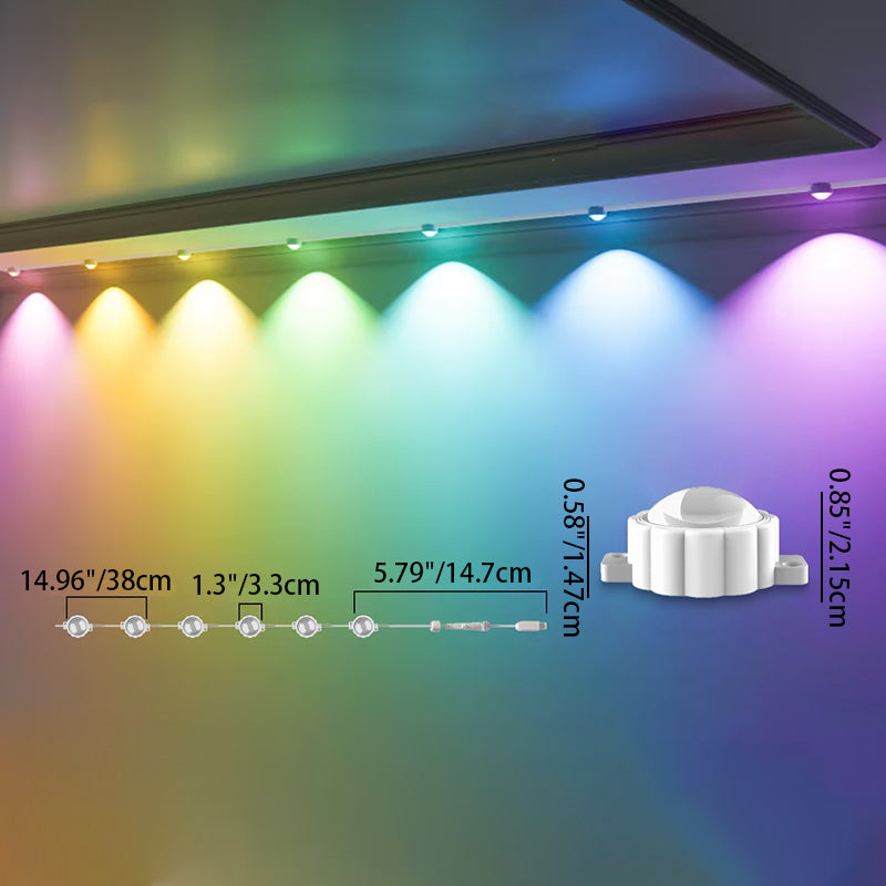 Lumières de Noël permanentes pour ligne de toit - bande LED d’extérieur RGB intelligente pour avant-toits avec contrôle par application 