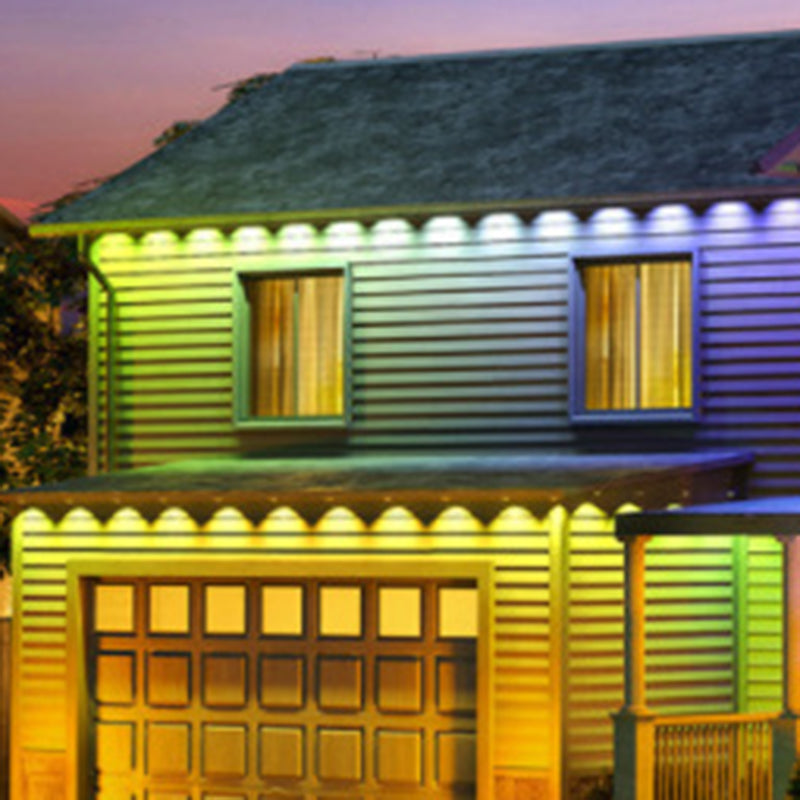 Lumières de Noël permanentes pour ligne de toit - bande LED d’extérieur RGB intelligente pour avant-toits avec contrôle par application 
