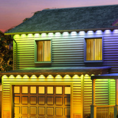 Permanent Roofline Holiday Lights - Smart RGB Outdoor Eaves LED Strip Lighting With App Control