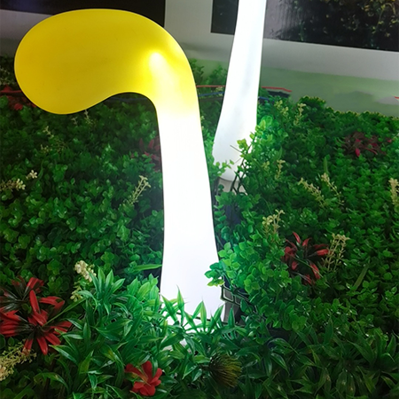 Contemporary Creative PP Sprout-Shaped LED Accent Landscape Stake Outdoor Light For Outdoor Garden
