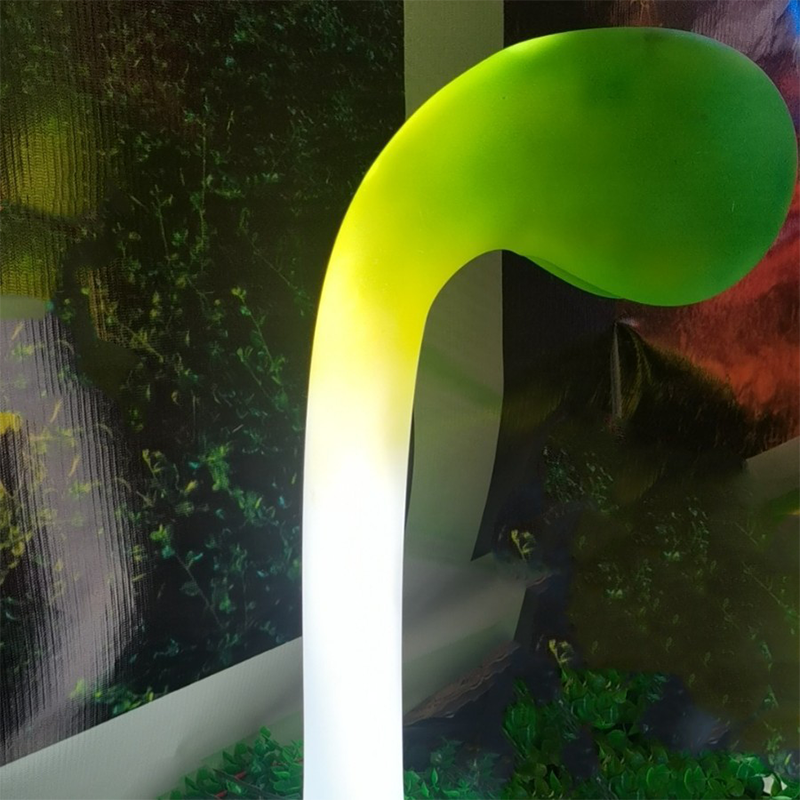 Contemporary Creative PP Sprout-Shaped LED Accent Landscape Stake Outdoor Light For Outdoor Garden