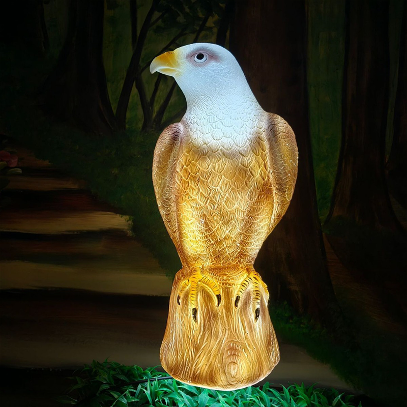 Contemporary Creative ABS Waterproof Eagle-Shaped LED Outdoor Landscape Light For Outdoor Patio