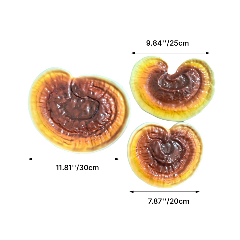 Modern Art Deco ABS Reishi Mushroom-Shaped LED Waterproof Outdoor Landscape Light For Garden