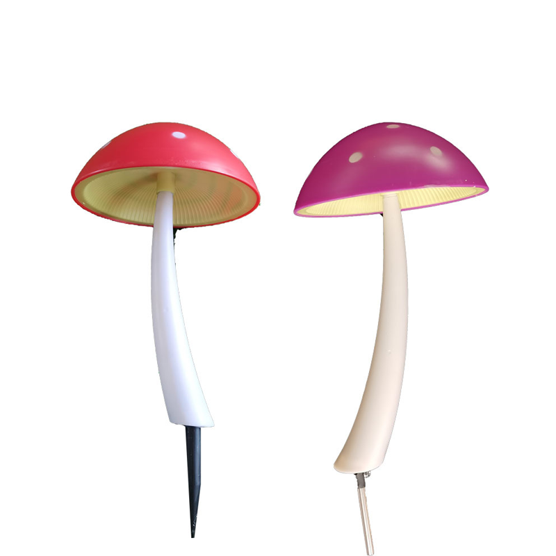 Modern Art Deco Waterproof ABS Colorful Mushroom LED Outdoor Landscape Stake Light For Garden