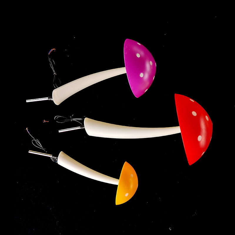 Modern Art Deco Waterproof ABS Colorful Mushroom LED Outdoor Landscape Stake Light For Garden
