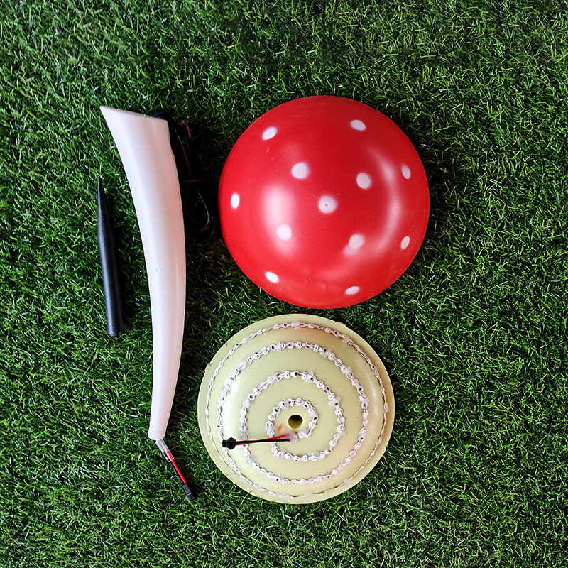 Modern Art Deco Waterproof ABS Colorful Mushroom LED Outdoor Landscape Stake Light For Garden