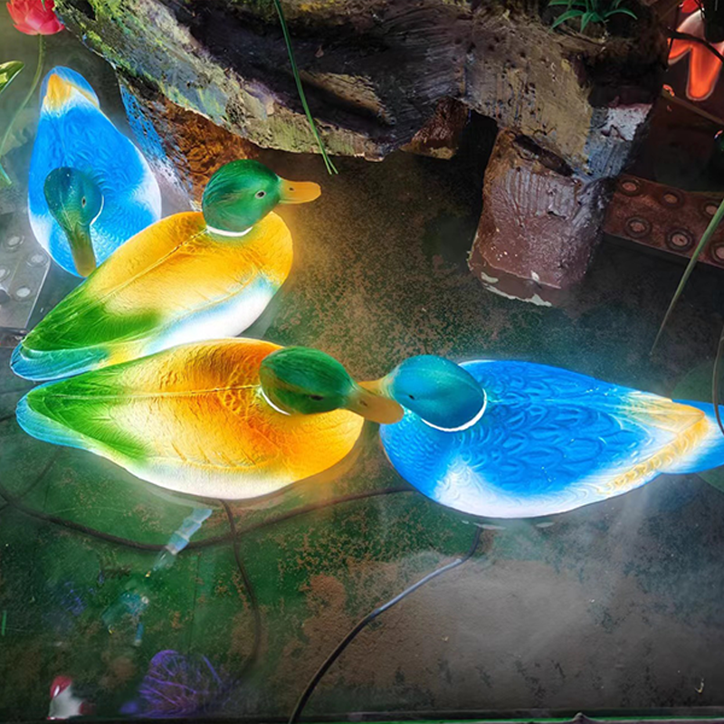 Contemporary Creative Waterproof ABS Duck-Shaped LED Outdoor Landscape Light For Outdoor Patio