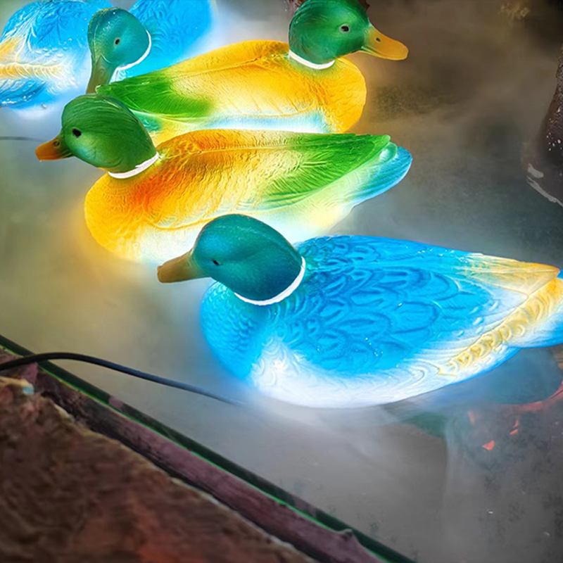 Contemporary Creative Waterproof ABS Duck-Shaped LED Outdoor Landscape Light For Outdoor Patio