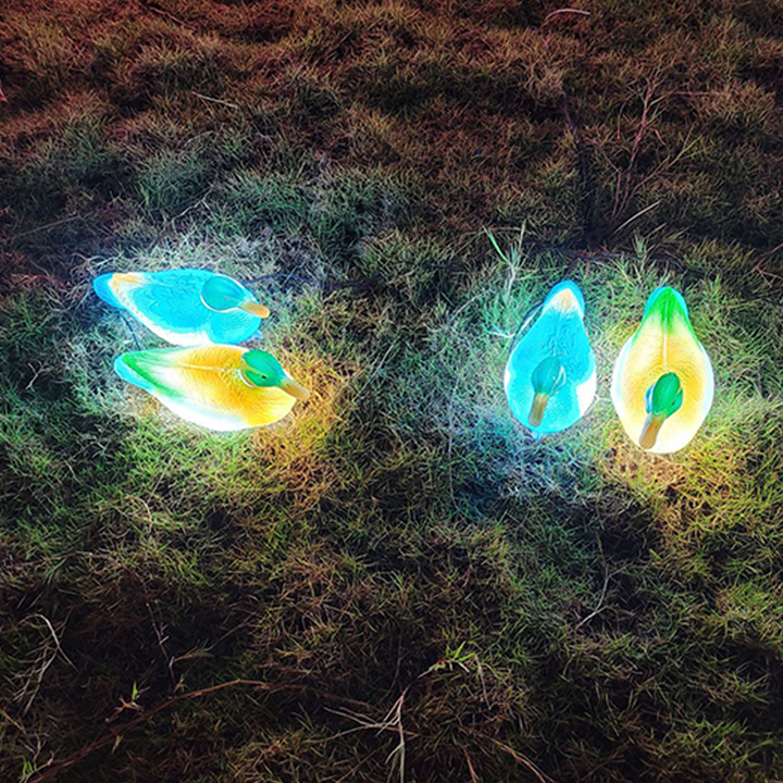 Contemporary Creative Waterproof ABS Duck-Shaped LED Outdoor Landscape Light For Outdoor Patio