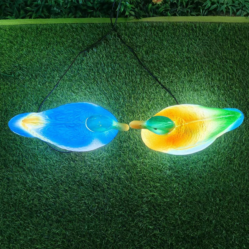 Contemporary Creative Waterproof ABS Duck-Shaped LED Outdoor Landscape Light For Outdoor Patio