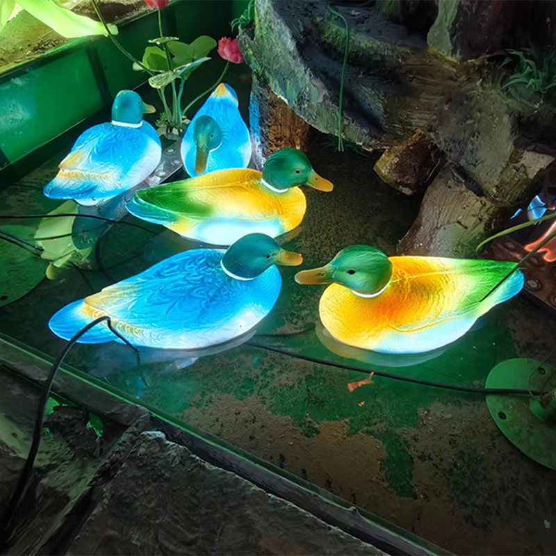 Contemporary Creative Waterproof ABS Duck-Shaped LED Outdoor Landscape Light For Outdoor Patio