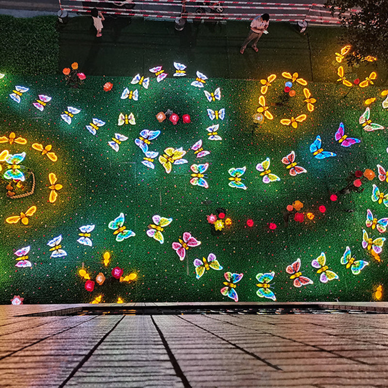 Modern Art Deco Waterproof ABS Flapping Wings Animated Butterfly LED Outdoor Landscape Stake Light For Garden