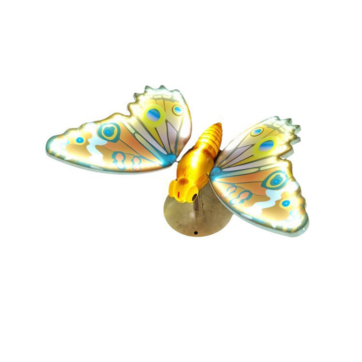 Modern Art Deco Waterproof ABS Flapping Wings Animated Butterfly LED Outdoor Landscape Stake Light For Garden