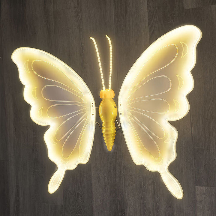 Contemporary Creative Waterproof ABS Animated Butterfly LED Outdoor Landscape Stake Light For Garden