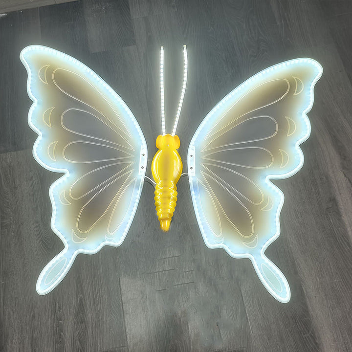 Contemporary Creative Waterproof ABS Animated Butterfly LED Outdoor Landscape Stake Light For Garden