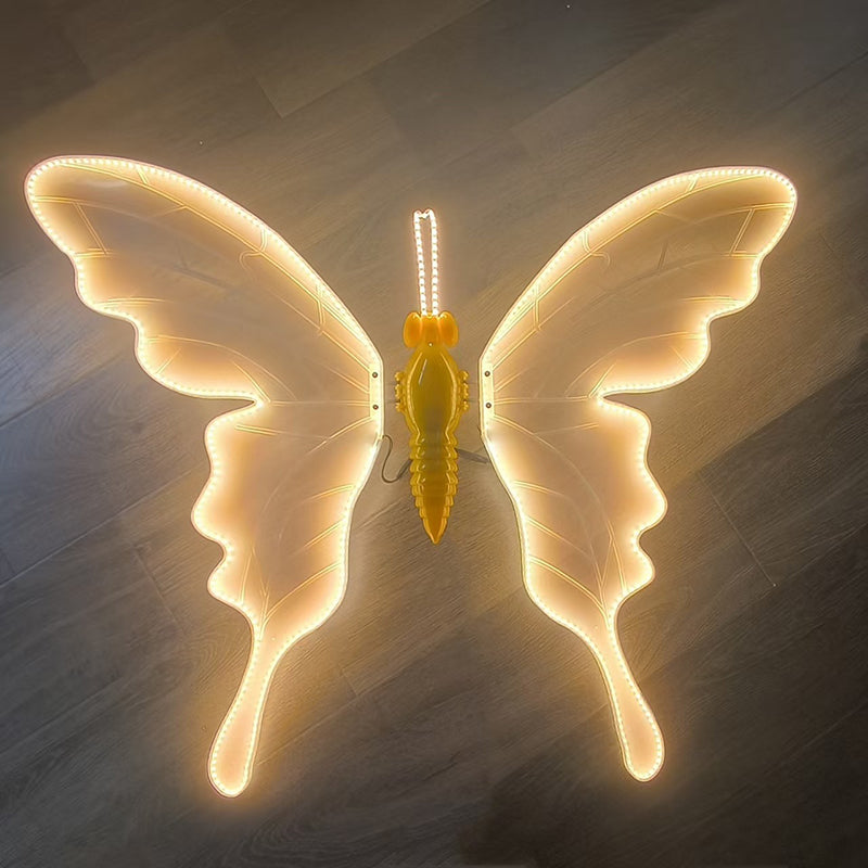 Contemporary Creative Waterproof ABS Animated Butterfly LED Outdoor Landscape Stake Light For Garden