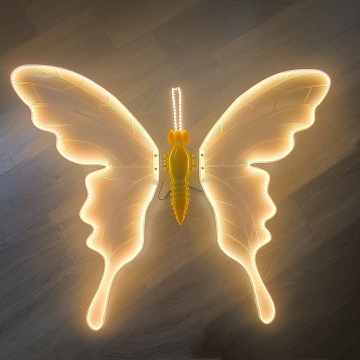 Contemporary Creative Waterproof ABS Animated Butterfly LED Outdoor Landscape Stake Light For Garden