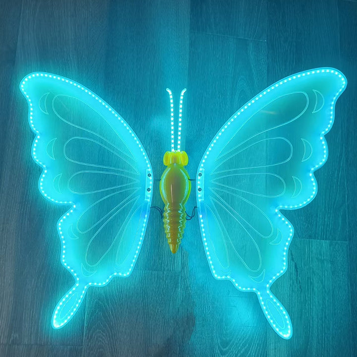Contemporary Creative Waterproof ABS Animated Butterfly LED Outdoor Landscape Stake Light For Garden