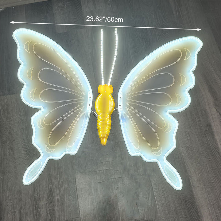Contemporary Creative Waterproof ABS Animated Butterfly LED Outdoor Landscape Stake Light For Garden