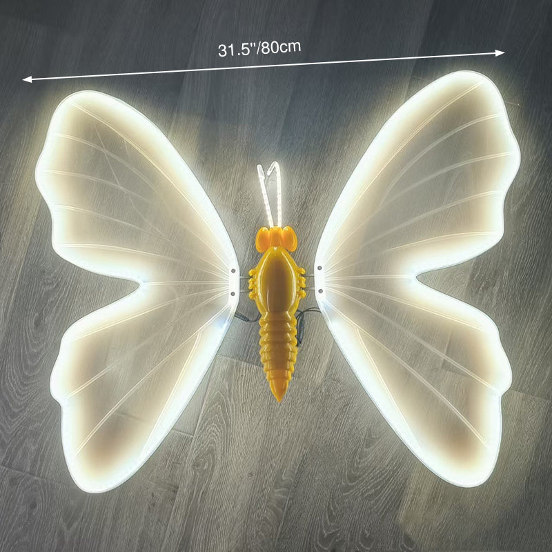 Contemporary Creative Waterproof ABS Animated Butterfly LED Outdoor Landscape Stake Light For Garden