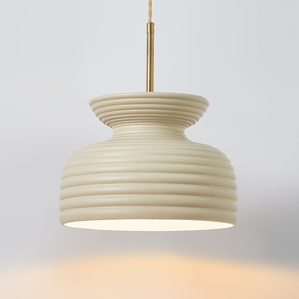 Traditional French Iron & Resin Round 1-Light Pendant Light For Dining Room