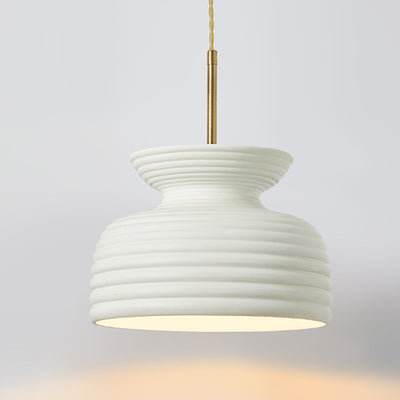 Traditional French Iron & Resin Round 1-Light Pendant Light For Dining Room